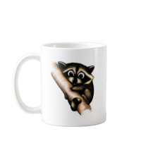 Raccoon Design Coffee Mugs