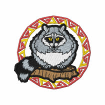 Raccoon embroidered shirts