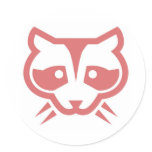 Raccoon Face Sticker