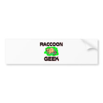 Raccoon Geek bumper stickers