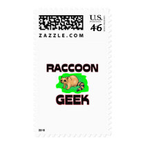 Raccoon Geek Postage