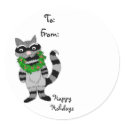 Raccoon Gifttag stickers by seashell2 Raccoon Gifttag stickers