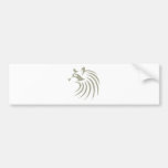 Raccoon in Swish Drawing Style Bumper Sticker