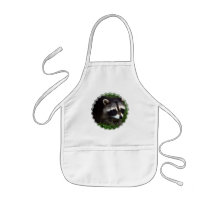 Raccoon Mask  Children's Smock Aprons