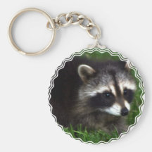 Raccoon Mask Keychain