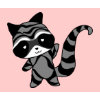 raccoon mousepad