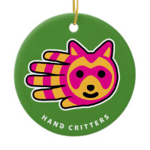 Raccoon ornament