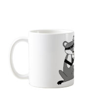Raccoon Playing the Trombone Coffee Mugs