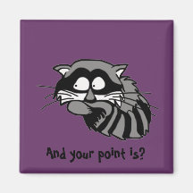 Raccoon Refrigerator Magnet