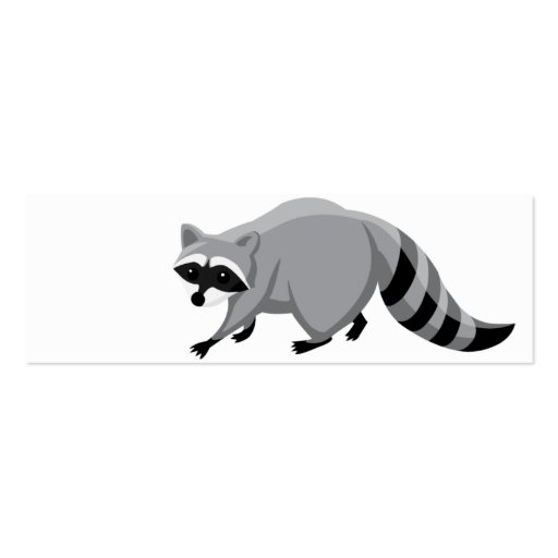 Raccoon - Skinny Business Card (back side)