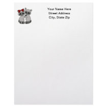 Raccoon Twins Letterhead Template