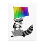 Raccoon with a Flag Postcards