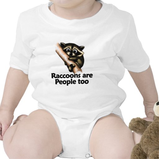 Raccoons are People too Baby Bodysuit