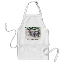 Raccoons for the Hollidays Apron
