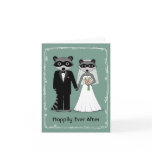 Raccoons Happily Ever After Greeting Card