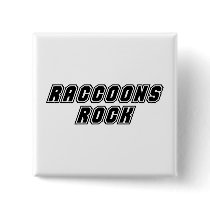 Raccoons Rock buttons