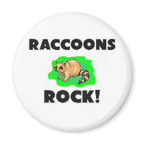 Raccoons Rock magnets