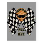 Race All Out Post Cards