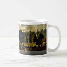 Race At Longchamp By Manet Edouard Coffee Mugs