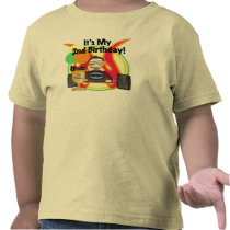 Race Car 2nd Birthday T-shirts and Gifts