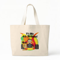 Race Car 4th Birthday Tshirts and Gifts bags