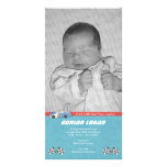 Race Car Birth Announcement Custom Photo Card