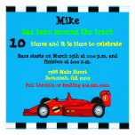 Race Car Birthday Announcement