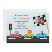 Race Car Birthday Party Invitation invitation