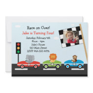 Race Car Birthday Party Invitation invitation