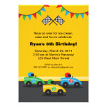 Race Car Birthday Party Invitation