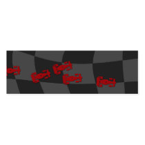Race Car Bookmark business cards