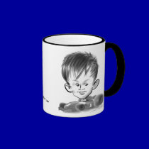 Race Car Caricature Mug 13a mugs