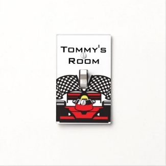 Race Car Design Light Switch Cover