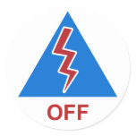 Race Car Kill Switch Decal "Off" Sticker