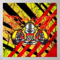Race Car Print and Poster posters