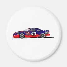 Race Car Refrigerator Magnet