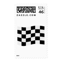 Race Flag Postage Stamps