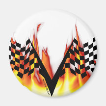 Race Flag Refrigerator Magnets