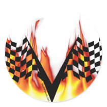 Race Flag stickers by SouthPawArt Race Flag stickers