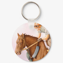 Race Horse and Jockey keychains by Incatneato Race Horse and Jockey keychains