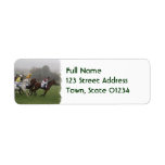 Race Horse Field Mailing Label