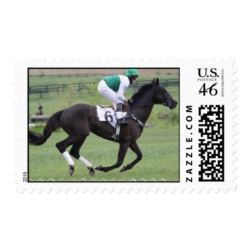 Race Horse Galloping  Postage Stamp
