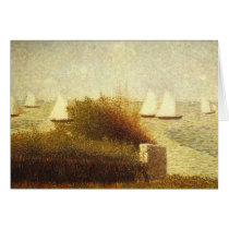 Race in Grandcamp by Georges Seurat Card