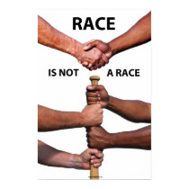 Race is not a Race Poster posters