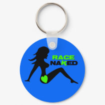 Race Naked Keychain by GoNaked Race Naked Keychain
