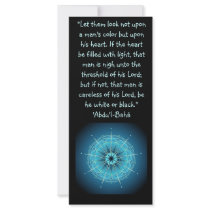 Race Unity Quote Rack Card Design