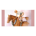 RaceHorse WaterColor Photo Greeting Card