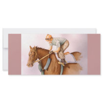 RaceHorse WaterColor rack cards by Incatneato RaceHorse WaterColor rack cards