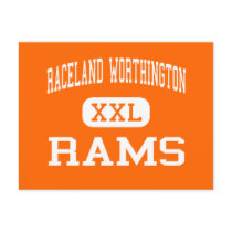 Raceland Worthington - Rams - High - Raceland postcards