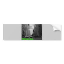 Racelon City Scene Logo Bumper Sticker bumper stickers by mikeracelon Racelon City Scene Logo Bumper Sticker bumper stickers